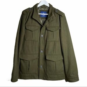 New Old Navy Military Wool jacket Olive Green L